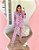 Pijama longo maravilhoso Ninna - Olho grego rosa - Imagem 3