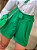 Shorts com elástico na cintura e amarração - Verde - Imagem 1