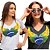 Tshirt copa do mundo Brasil com bordado Coração e Asas - Imagem 1