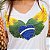 Tshirt copa do mundo Brasil com bordado Coração e Asas - Imagem 2