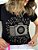 Tshirt câmera onix com pedrarias bordada à mão - Imagem 1
