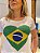 Tshirt com aplicação de pedraria - Coração do Brasil - Imagem 2