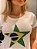 Tshirt com aplicação de pedraria - Estrela do Brasil - Imagem 2