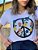 Tshirt Paz Rosas com pedrarias bordada à mão - Imagem 1