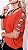 Blusa fashion em malha com rebites em chaton e pérolas - Vermelho - Imagem 2