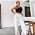 Calça pantalona cargo em alfaiataria Angel - Offwhite - Imagem 2