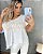 Blusa túnica cristais Abençoada - tamanho único 36 ao 46 - Off white - Imagem 2