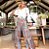 Calça pantalona bolso estampa Boho - Imagem 1