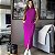 Conjunto saia midi e blusa regata gola alta Fúcsia - Imagem 1