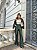 Calça pantalona em cirrê flanelado - Verde - Imagem 6