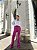 Calça pantalona em cirrê flanelado - Rosa - Imagem 5