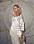 Blusa em tricot offwhite com lindas listras - Gaby - Imagem 1