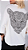Camisa off white com estampa de animal nas costas e cristais de strass - Imagem 1