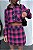 Conjunto Liz short saia e camisa manga longa - rosa e preto - Imagem 2