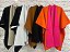 Poncho bicolor em tricot - Um luxo - Imagem 4