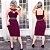 Vestido midi deusa marsala - Imagem 3