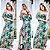 Vestido ciganinha estampa floral naby blue & green - Imagem 1