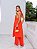 Conjunto luxo de tunica e calça pantalona - Coral - Imagem 2