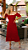 Vestido Longo Em Tricot - Com Saia 4 marias e Ombro a ombro - Vermelho - Imagem 1