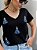 Tshirt mini Nossa Senhora com pedrarias bordada à mão - Imagem 2