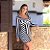 Vestido em tricot black and white - Imagem 2