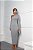 Vestido longo cinza com recorte lateral - Imagem 4