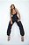 Conjunto calça cargo max com cropped em tecido acetinado preto - Imagem 3