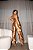 Conjunto calça cargo max com cropped em tecido acetinado dourado - Imagem 3