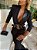 Blazer preto com 3 cintos com fivelas douradas - Imagem 5