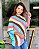 Poncho  em tricot  colorful - Imagem 2