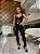 Body feminino com renda francesa bicolor e detalhe nas alças - Imagem 5