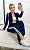 Conjunto Track pants com blazer azul marinho - Imagem 1