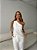 Conjunto com ombro unilateral e faixa com laço - branco - Imagem 3