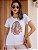 T-shirt Guadalupe Flores Bordada - Branca - Imagem 4