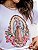 T-shirt Guadalupe Flores Bordada - Branca - Imagem 1