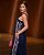 Vestido com listrinhas esportivas track - azul marinho - Imagem 4