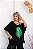 Blusa Feminina Folha - Preta - Imagem 6