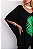 Blusa Feminina Folha - Preta - Imagem 4