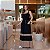 Vestido longo preto e bege - Imagem 1