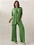 Conjunto de blusa modelagem morcego e calça cintura ajustável Patricia - Verde - Imagem 2