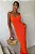 Vestido midi com decote nas costas - Laranja - Imagem 3
