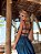 Vestido Midi Jeans com Alcinha e Decote nas Costas - Imagem 1