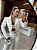 Cropped blazer offwhite com botões em metal, acompanha o top - Imagem 2