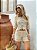 Conjunto crochê cropped e shorts - bege - Imagem 1
