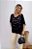 Blusa Feminina com metais - preta - Imagem 2