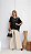 Blusa Feminina com metais - preta - Imagem 1