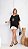 Blusa Feminina com cristais - preto - Imagem 2