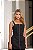 Conjunto saia midi e blusa alça com zíper - Preto - Imagem 4