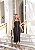 Conjunto saia midi e blusa alça com zíper - Preto - Imagem 3