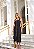 Conjunto saia midi e blusa alça com zíper - Preto - Imagem 1